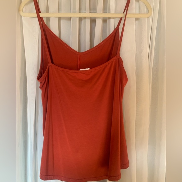 Hummingbird Dark orange tank top, Size Medium - Picture 2 of 3